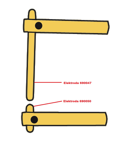 Obrázok z Elektróda pre čelusti XA1 Telwin 690047