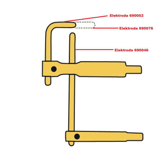 Obrázok z Elektróda pre čelusti XA5 Telwin 690052